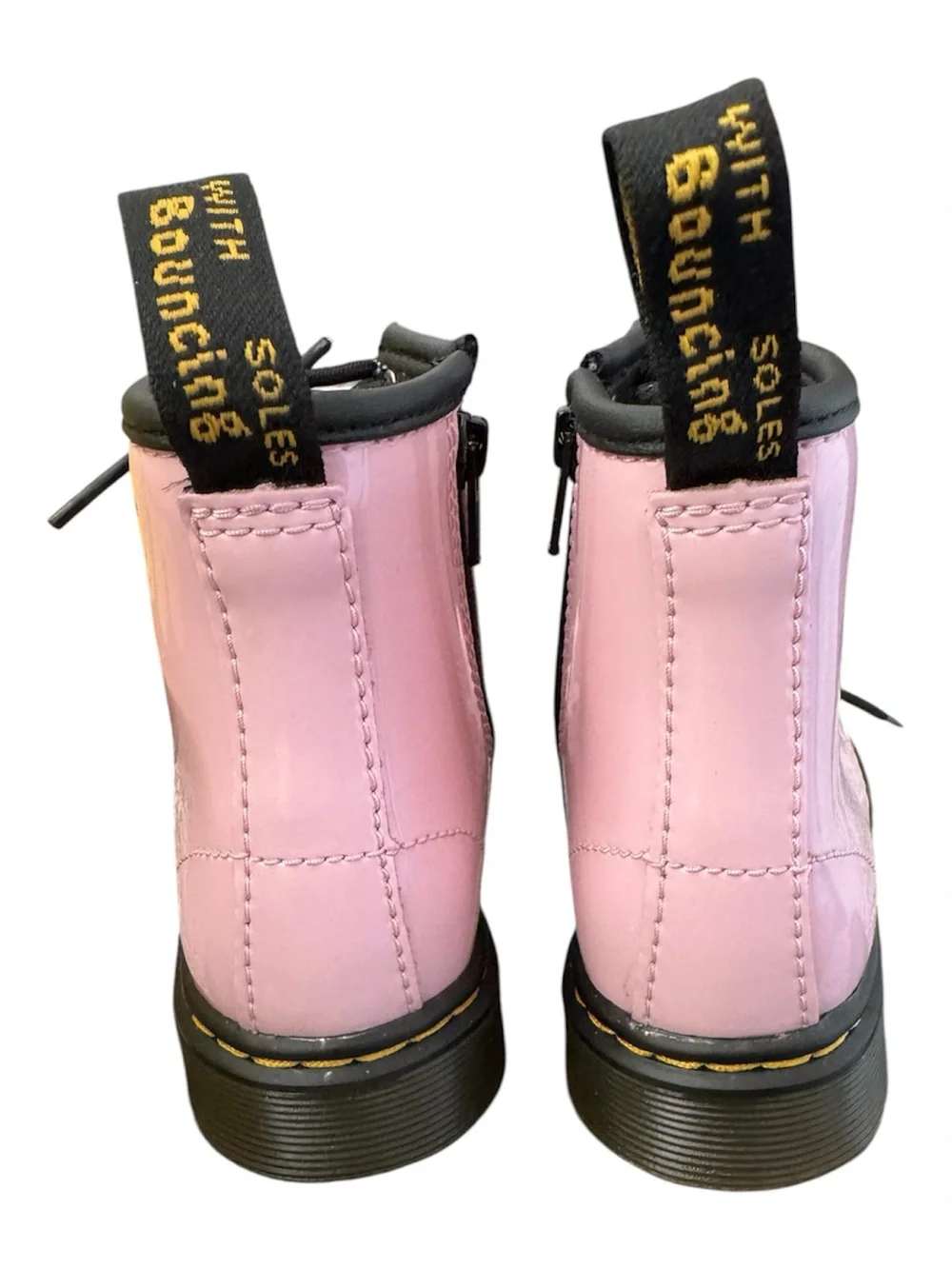 Dr. Martens 1460 T Little Girls Size 8 Toddler Pink Patent Leather Lace Up Boots